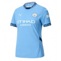Camisa de Futebol Manchester City Equipamento Principal Mulheres 2024-25 Manga Curta